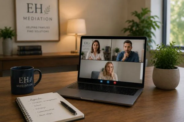 child access mediation Hook online meeting.